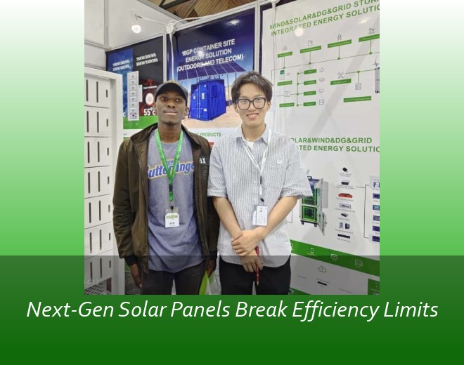 Next-Gen Solar Panels Break Efficiency Limits